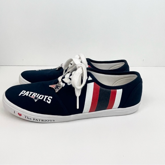 New England Patriots Sneakers Lace Up Shoes Women’s Size 8 - Picture 4 of 15